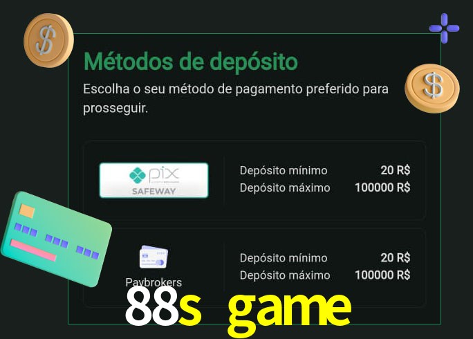 O cassino 88s game oferece uma grande variedade de métodos de pagamento